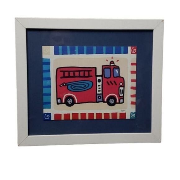 Other - Kid's Firetruck Wall Art Crystal Art Gallery